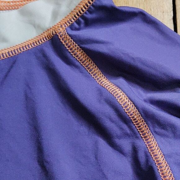 Columbia Purple Omni Shade Long Sleeve Shirt Sun Shirt Swim Summer Size 6 - Picture 4 of 8